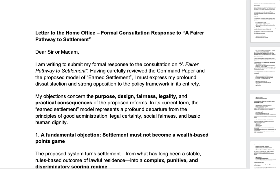 英文抗议版本信模版 Letter to the Home Office preview